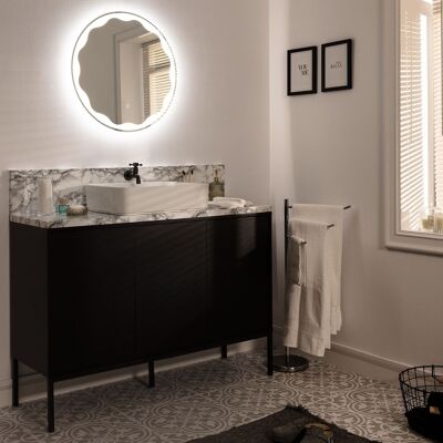 Ledkia Bathroom Mirror with LED Light Ø60 cm Monroe Cold White 6000K