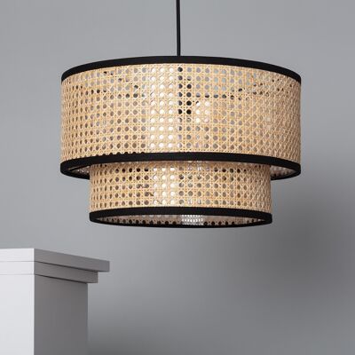 Ledkia Rattan Pendant Lamp Smells Doppio Natural