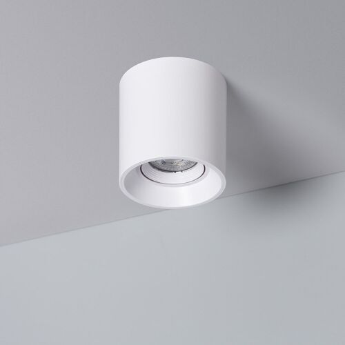 Ledkia Aplique de Techo Blanco con Bombilla GU10 Space Blanco Cálido 3000K