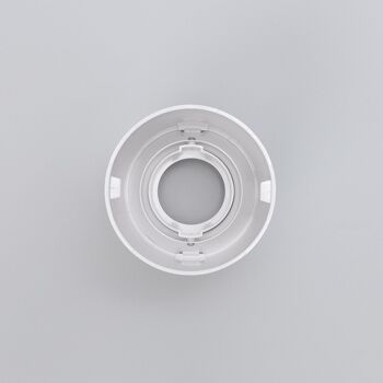 Plafonnier Ledkia Blanc avec Ampoule GU10 Space Blanc Chaud 3000K 4