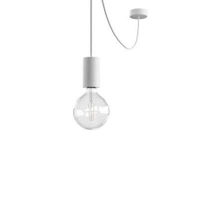 Ledkia Decentralized Aluminum Pendant Lamp for Outdoor IP65 Eiva Elegant Creative-Cables PDEBIEL0150SM01 White