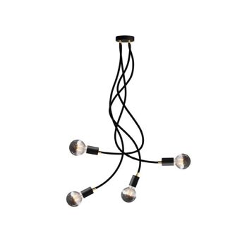 Ledkia Flex Creative-Cables Plafonnier Articulé SPM4FLVN90OTSRM04 Noir 1