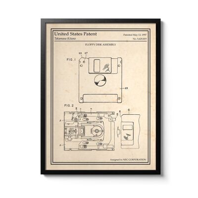 Diskette patent poster