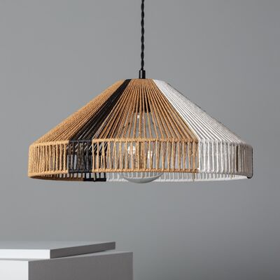 Ledkia Dumas Natural Braided Paper Pendant Lamp