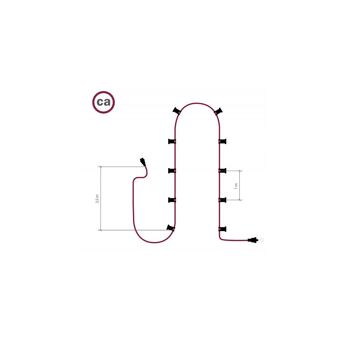 Guirlande extérieure Ledkia Lumet System 12.5m avec 10 douilles E27 Blanc Creative-Cables CATE27B125 Vert 4