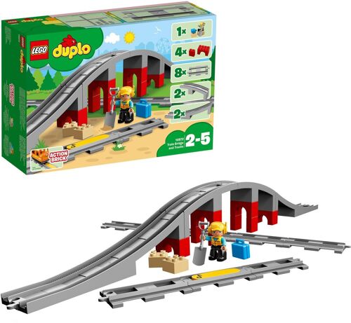 LEGO 10872 - Rails Et Pont Du Train Duplo