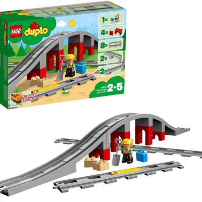 LEGO 10872 - Vías del Tren Duplo y Puente