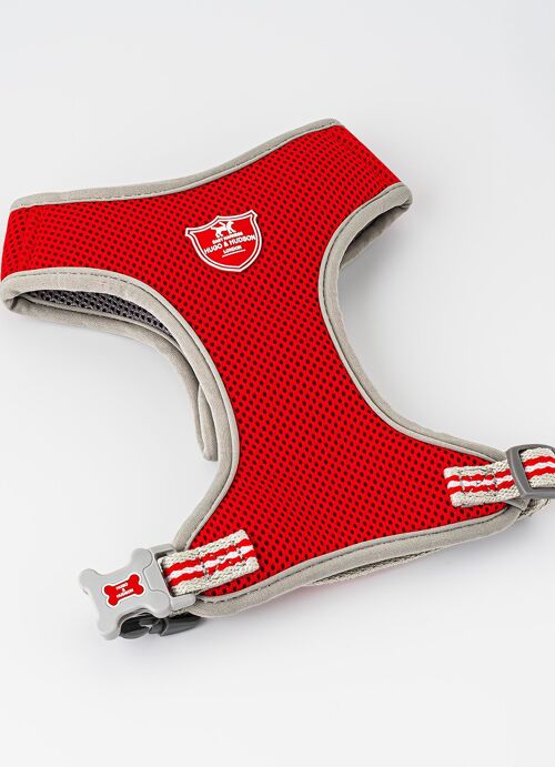 Mesh Dog Harness - Red