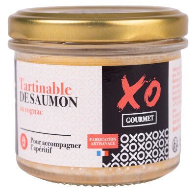 Crema de salmón al coñac XO