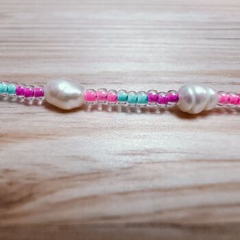 Collier de perles colorées en perles de verre GALAXY 3
