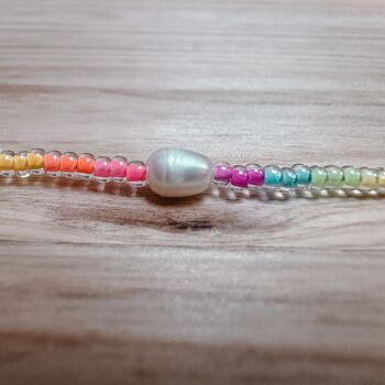 Collier de perles colorées en perles de verre RAINBOW 3