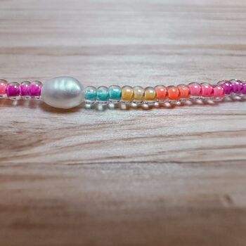 Collier de perles colorées en perles de verre SUNRISE 3
