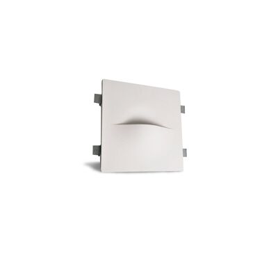 Ledkia Wandleuchte Gips/Pladur-Integration für G9-LED-Glühbirne, Schnitt 403 x 403 mm, weiß