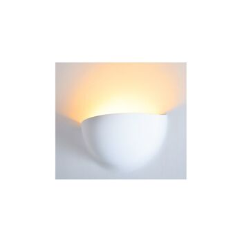 Ledkia Applique Plâtre/Pladur Intégration pour Ampoule LED E14 Coupée 283x283 mm Blanc 1