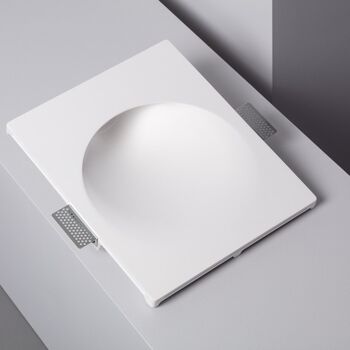 Applique Murale Intégration Ledkia Plâtre/Pladur pour Ampoule LED GU10 / GU5.3 Coupe 353x293 mm Blanc 7