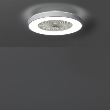 TechBrey Dhalia Ventilateur de plafond LED blanc 58 cm Moteur CC 5