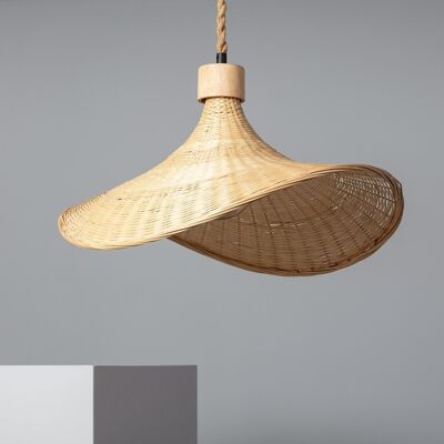 Ledkia Kathu Sienet Natural Bamboo Pendant Lamp