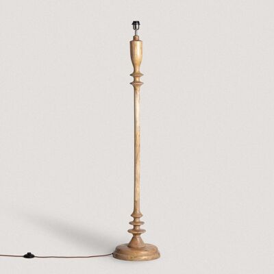 Ledkia Base Floor Lamp Wood Meena ILUZZIA Natural