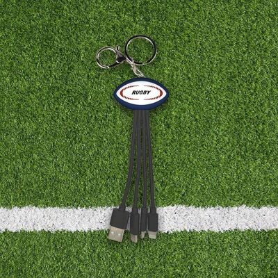 Cable cargador universal 3 en 1 - Iphone Lightning / USB Type-C / Micro-USB - RUGBY