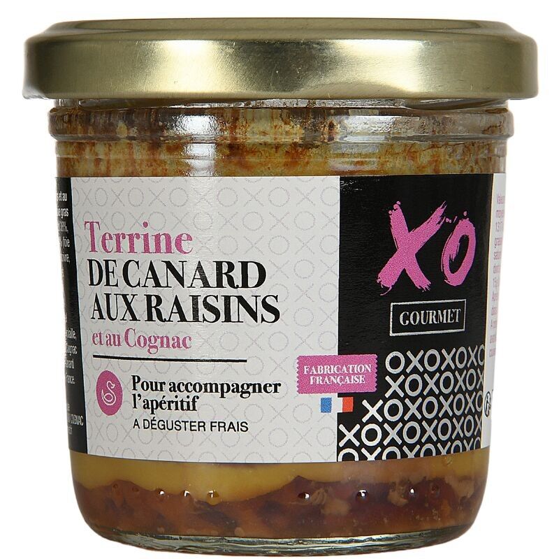 Terrina d'anatra con uva e cognac