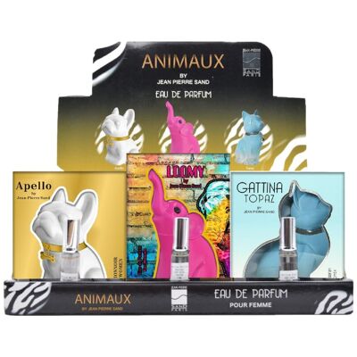 Animal Perfumes Container 3 Assortments 12 Pieces