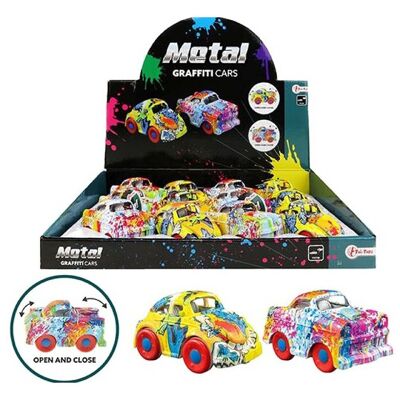Coche de graffiti de metal de fricción