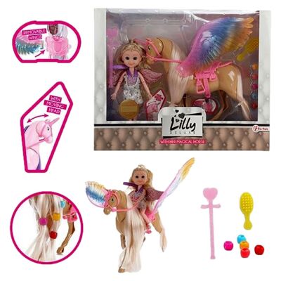 Lilly Teen Doll + Einhorn