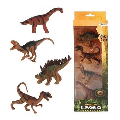 Set mit 4 Dinosaurierfiguren