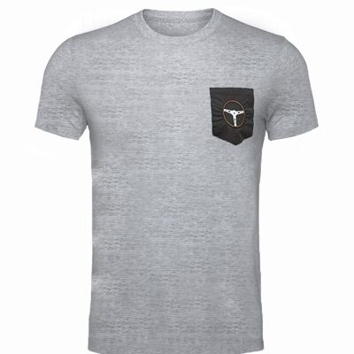 T-Shirt mit Lenkradtasche Grau