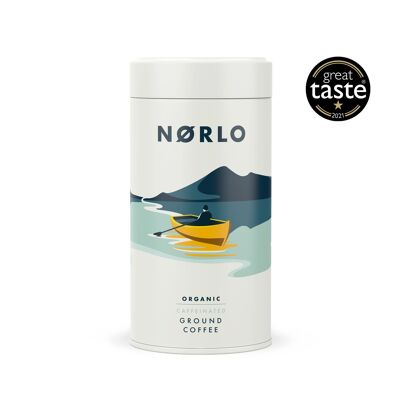 Norlo Organic Caffeinated Coffee Tin (227g) - Ground