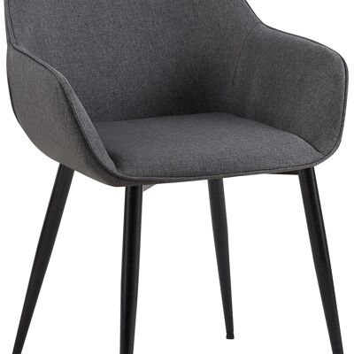 Vessa fabric armchair - Dark gray