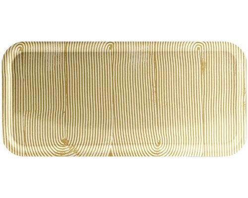 Plateau Swirl warm yellow 32 x 15 cm