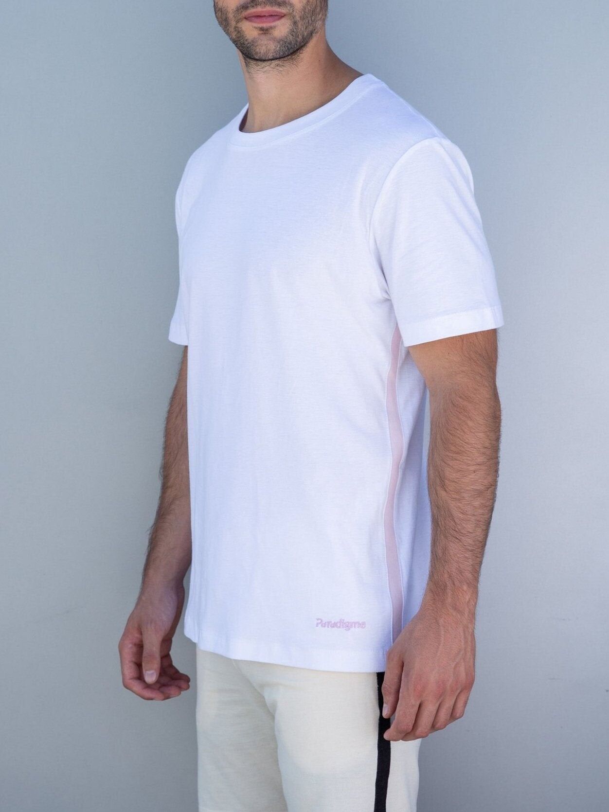 Rosa weißes T-Shirt