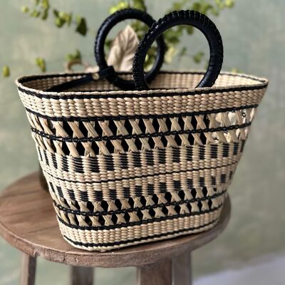 LEATHER basket