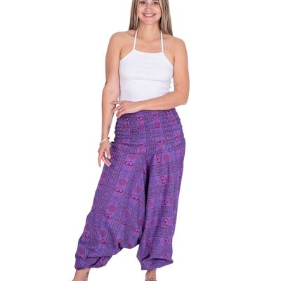 Purple Yoga Harem Pants