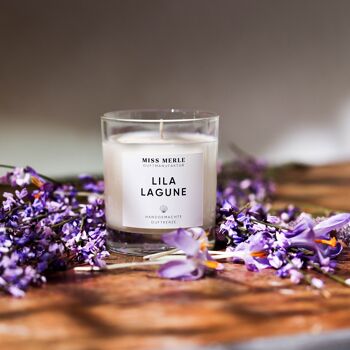 Bougie parfumée PURPLE LAGOON : Lilas & Lavande 1