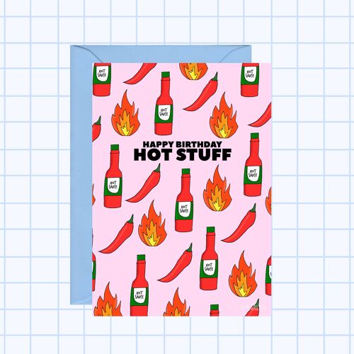 Hot Stuff Birthday Card