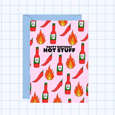Hot Stuff Geburtstagskarte