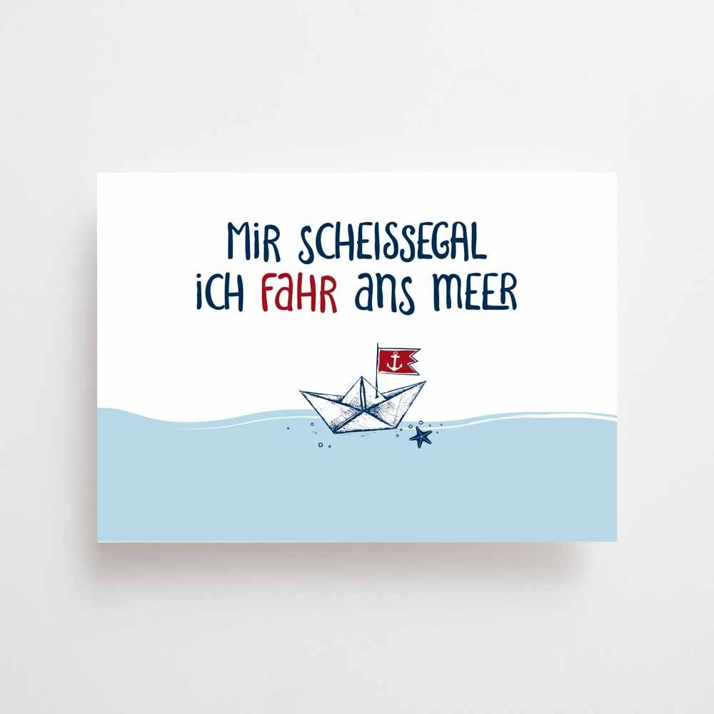 Cartolina marittima - Vado al mare