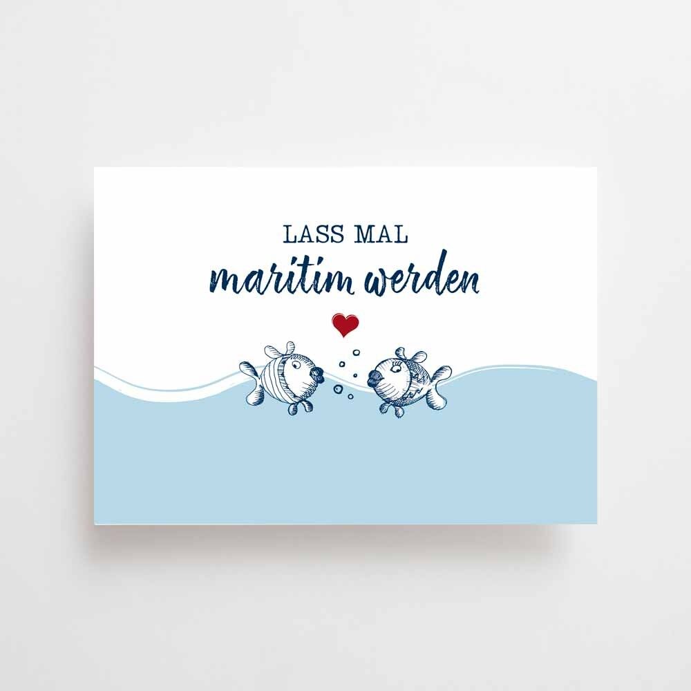 Maritime Postkarte - Maritim werden
