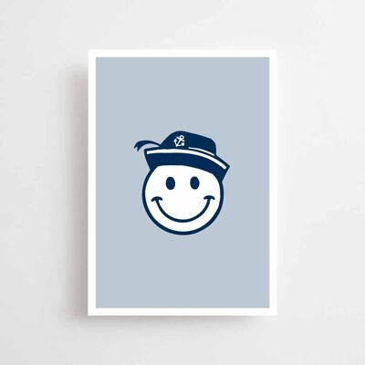Maritime Postkarte A6 - Smile Cap