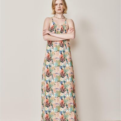 San Lucar Neckholder-Kleid – Originaldruck