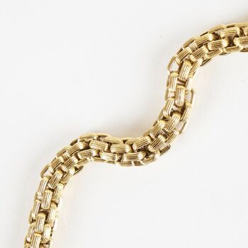 Bracelet à maillons de chaîne en or vintage 2