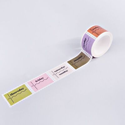 Washi-Tape „Squiggle Days of the Week“