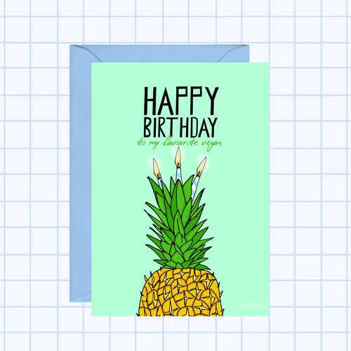 Vegan Birthday Card