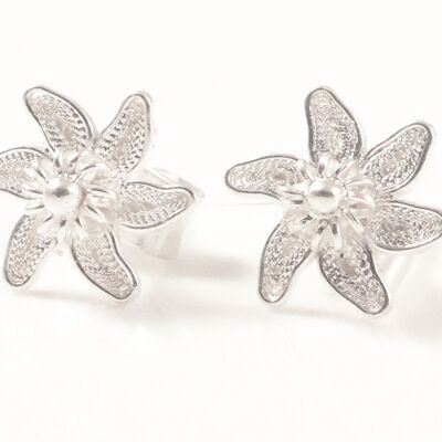 Edelweiss Silver Earrings