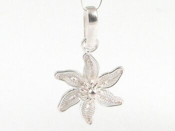 Pendentif Edelweiss argent 1