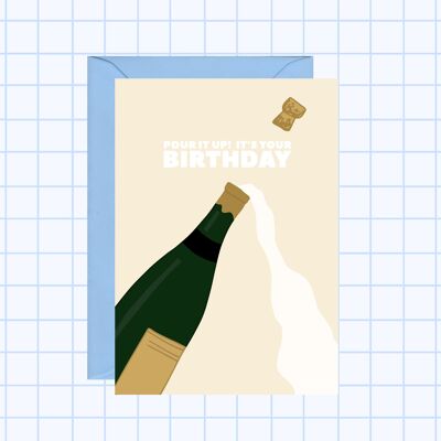 Geburtstagskarte „Pour It Up“