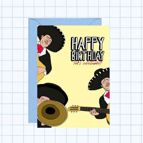 Mariachi Band Birthday Card