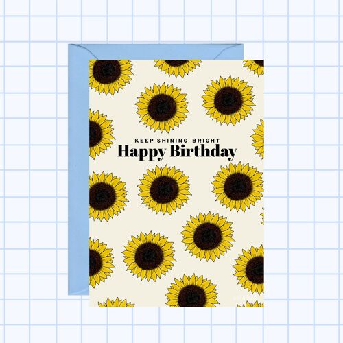 Sunflower Birthday Card